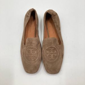 Tory Burch brown suede loafers size 5